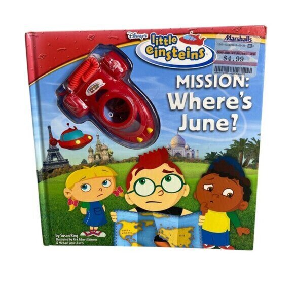 2006 Disney Little Einsteins "Mission: Wheres June?" Interactive Hardcover Book‎ - Picture 1 of 3